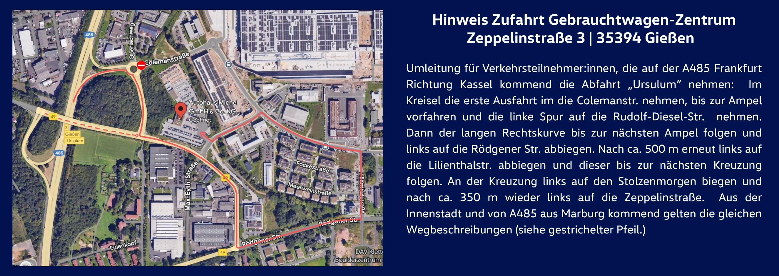Slider Anfahrt