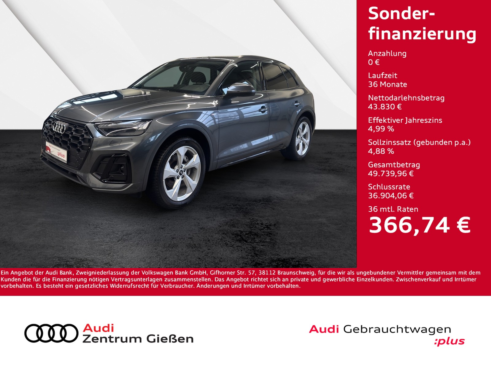 Q5 40 TDI quattro S line Black AHK Matrix Standheizung