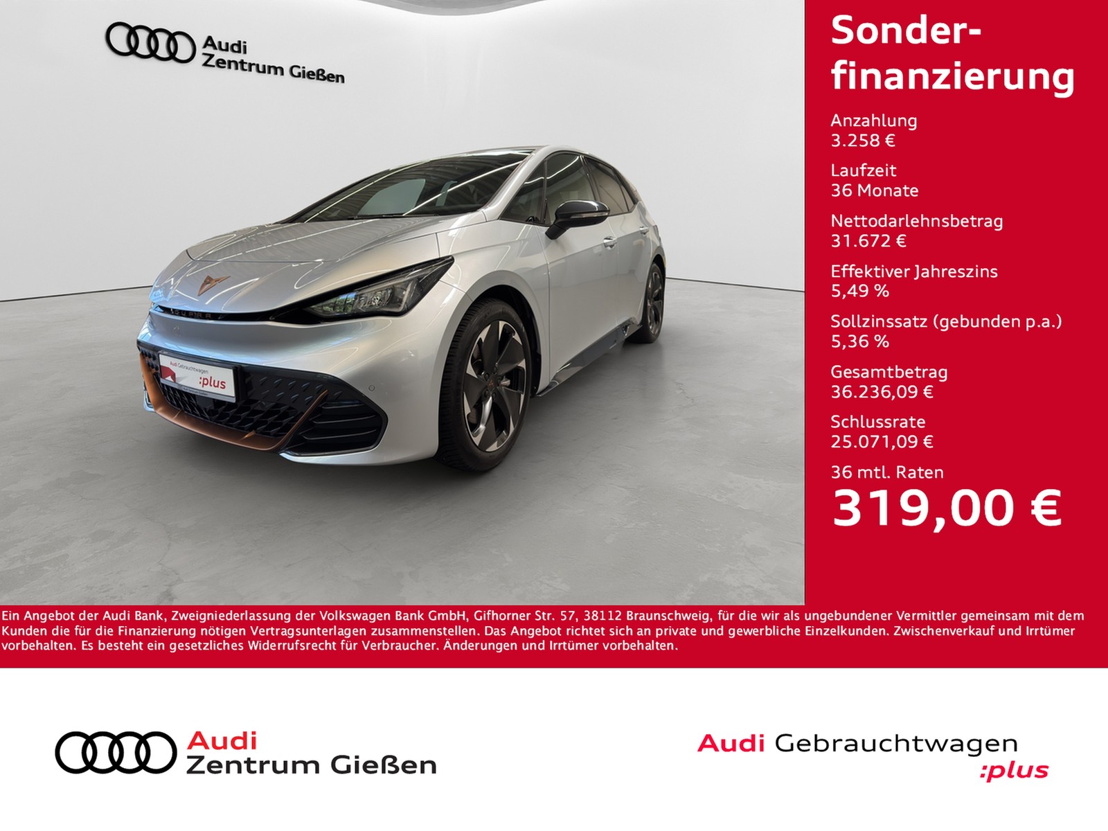 Born e-Boost 170kW (77kWh) HuD Tech-Paket M Navi ACC