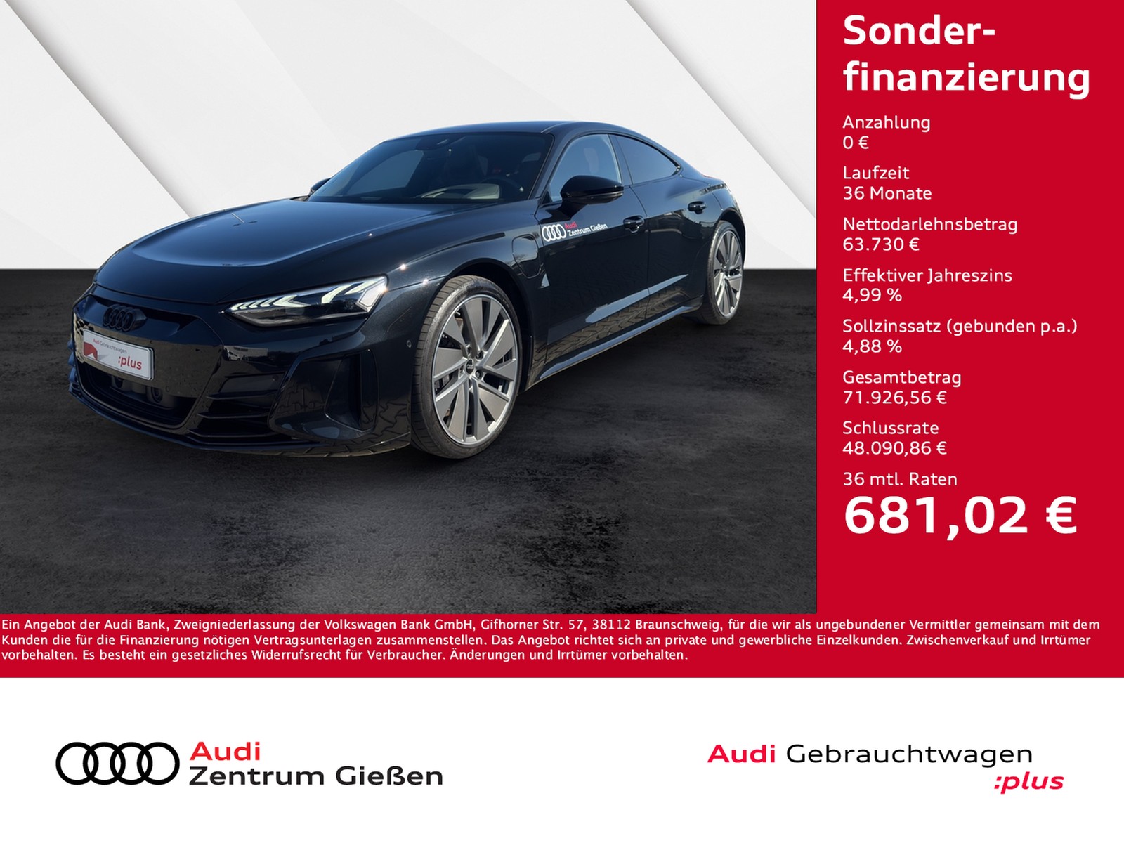 e-tron GT quattro B&O HuD Matrix-LED 360°Kamera