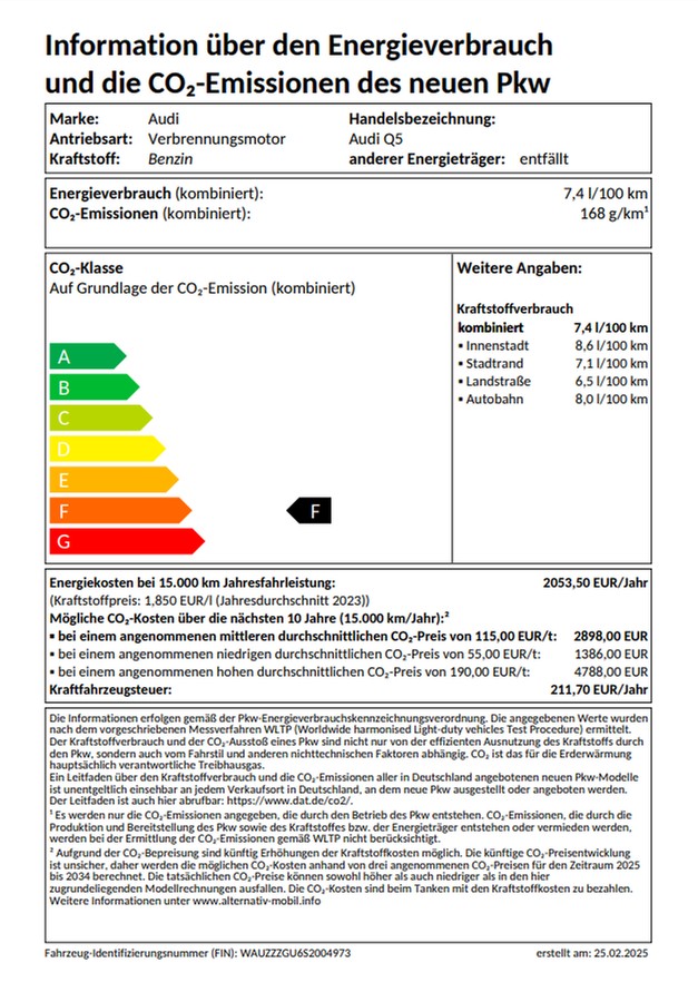 Q5 TFSI quattro 150 kW S tronic UPE 67850 AHK, Businesspaket, Interieur & Exterieur S line
