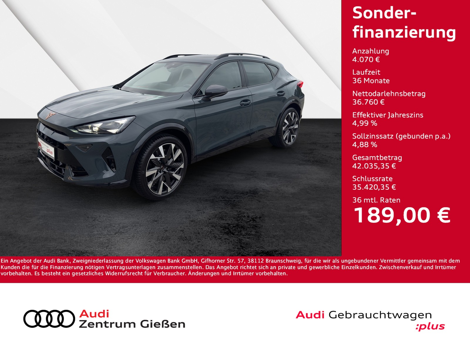 Formentor 2.0 TSI 4Drive DSG VZ PANO MATRIX AHK NAVI