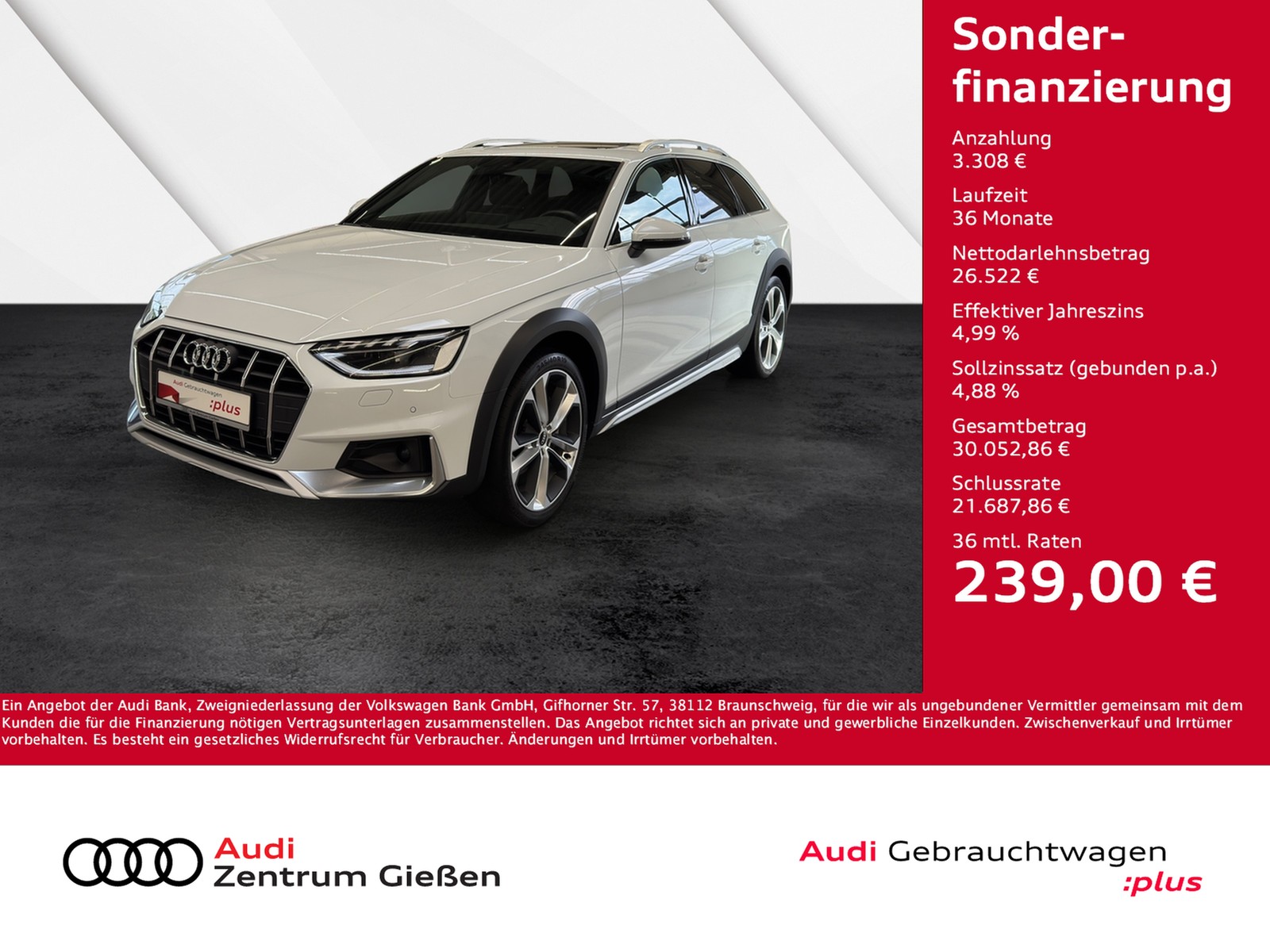 A4 Allroad quattro 40 TDI HuD MATRIX PANO AHK Assistenz...