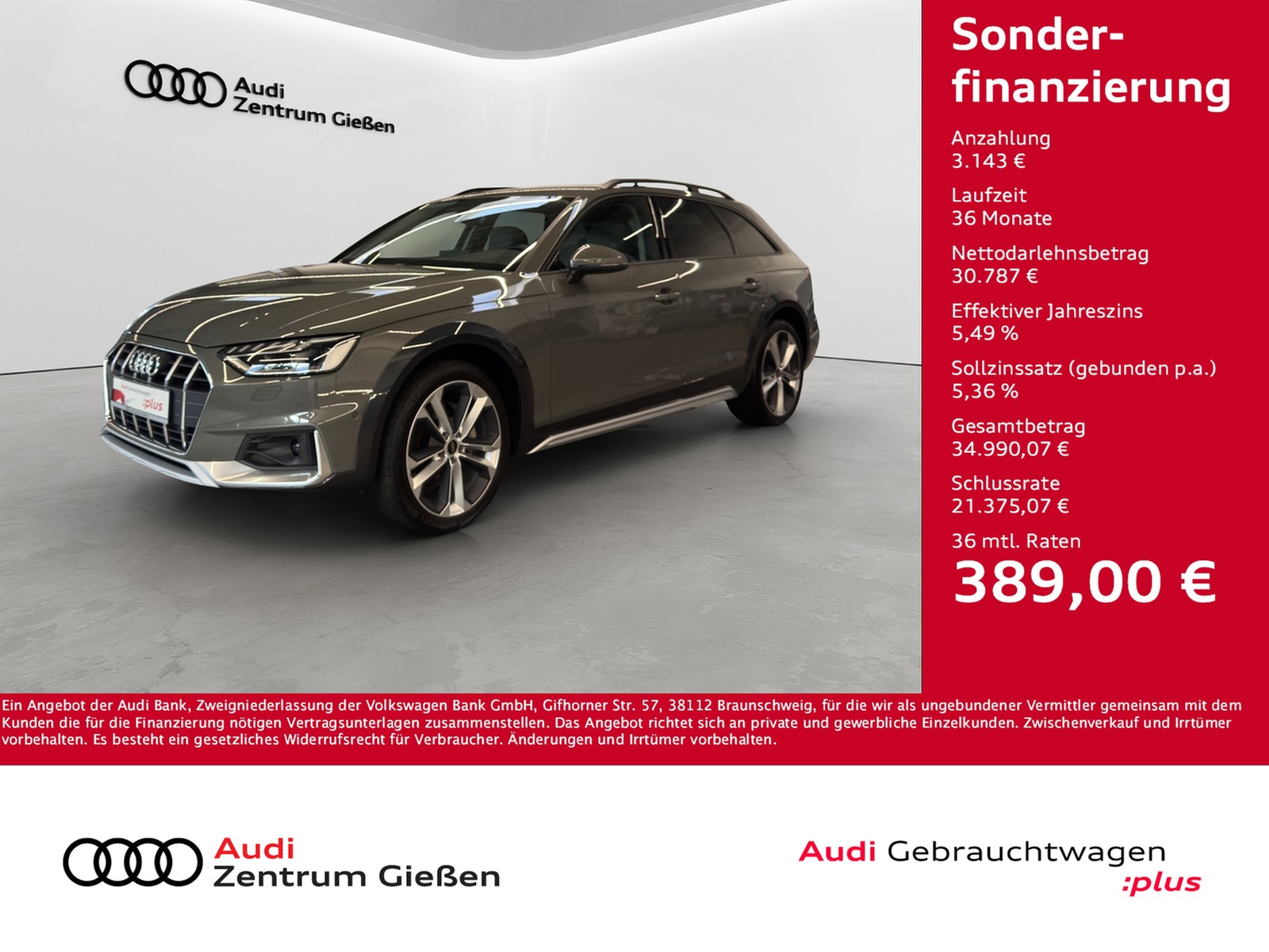 A4 Allroad 40 TDI quattro AHK LED 360°Kamera Nav