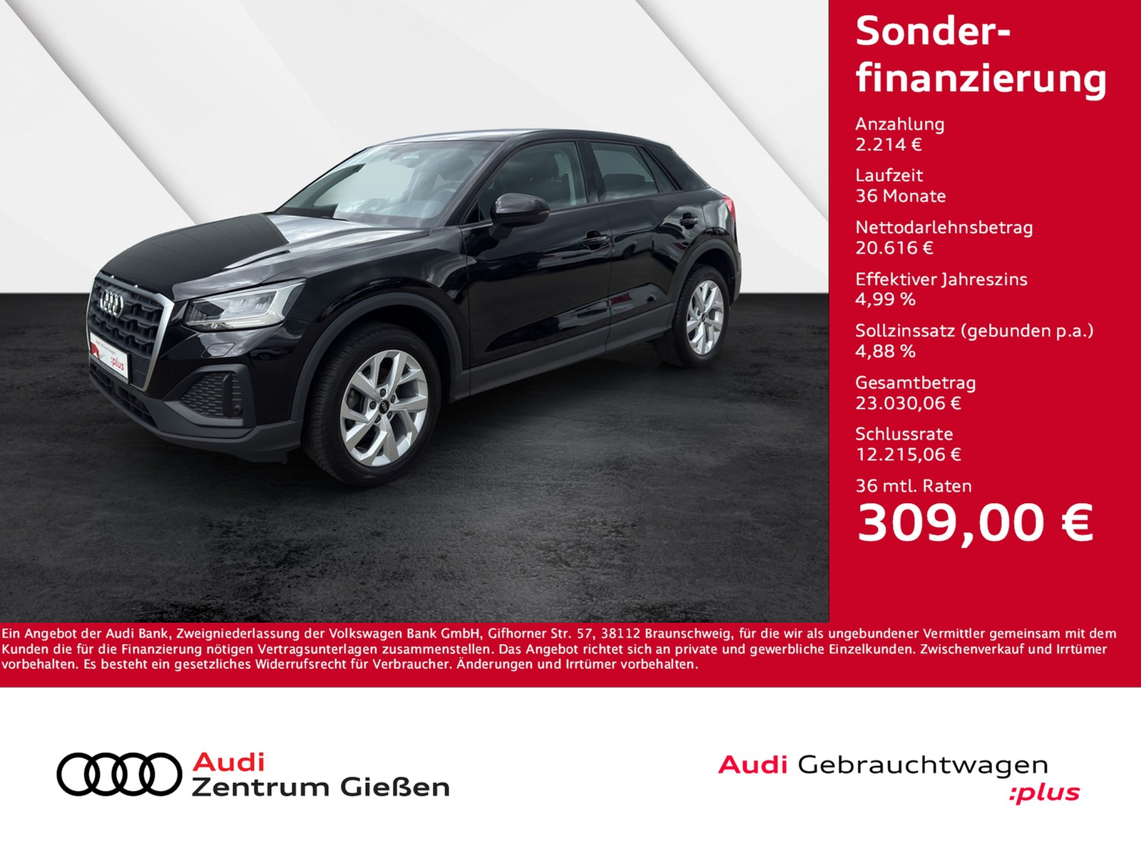 Q2 30 TFSI LED Navi Kamera Assistenzpaket Parken