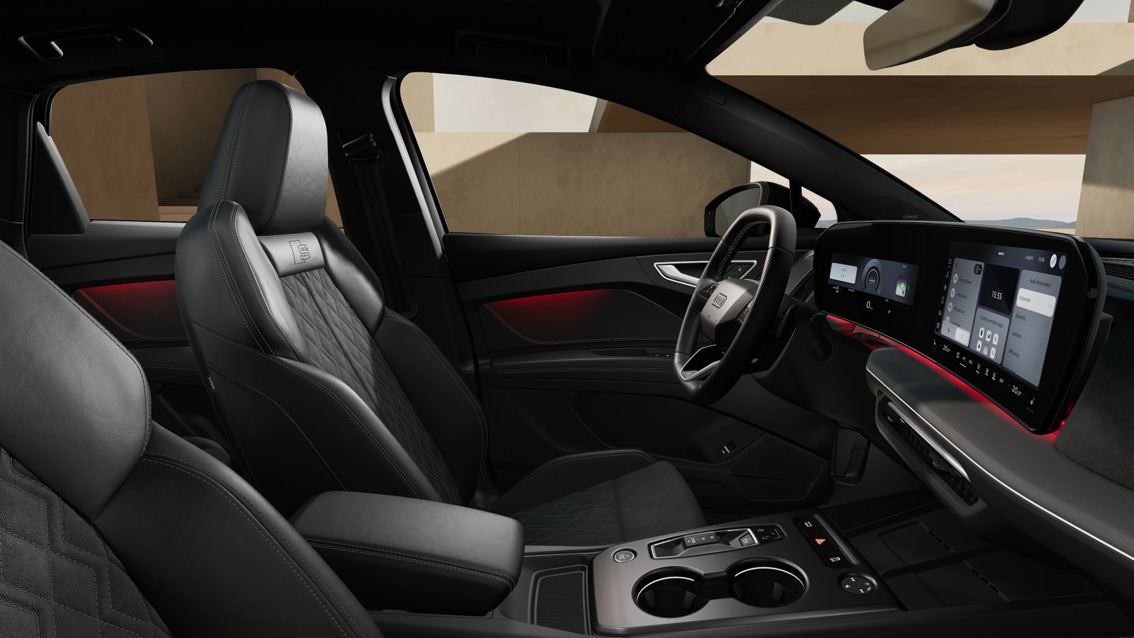 Q4 Sportback e-tron quattro 220 kW UPE 75935 Pano, Tech plus, Exterieur S line