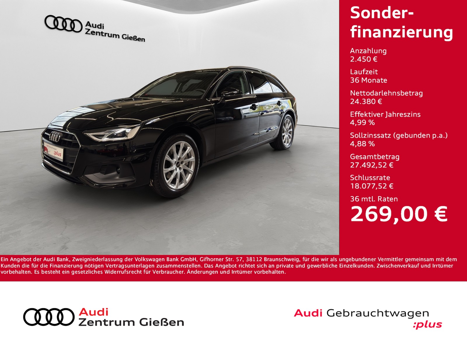 A4 Avant 40 TFSI S-tronic AHK B&O Assistenzpaket Tour