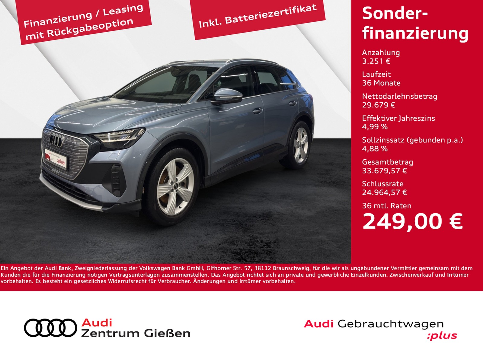 Q4 e-tron 50 quattro AHK Matrix-LED Assistenzpaket Navi