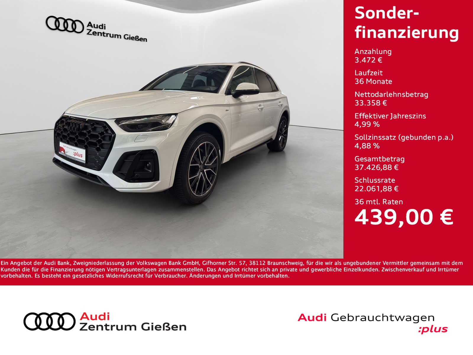 Q5 40 TDI quattro S line Black AHK Pano Matrix Assistenzpakete