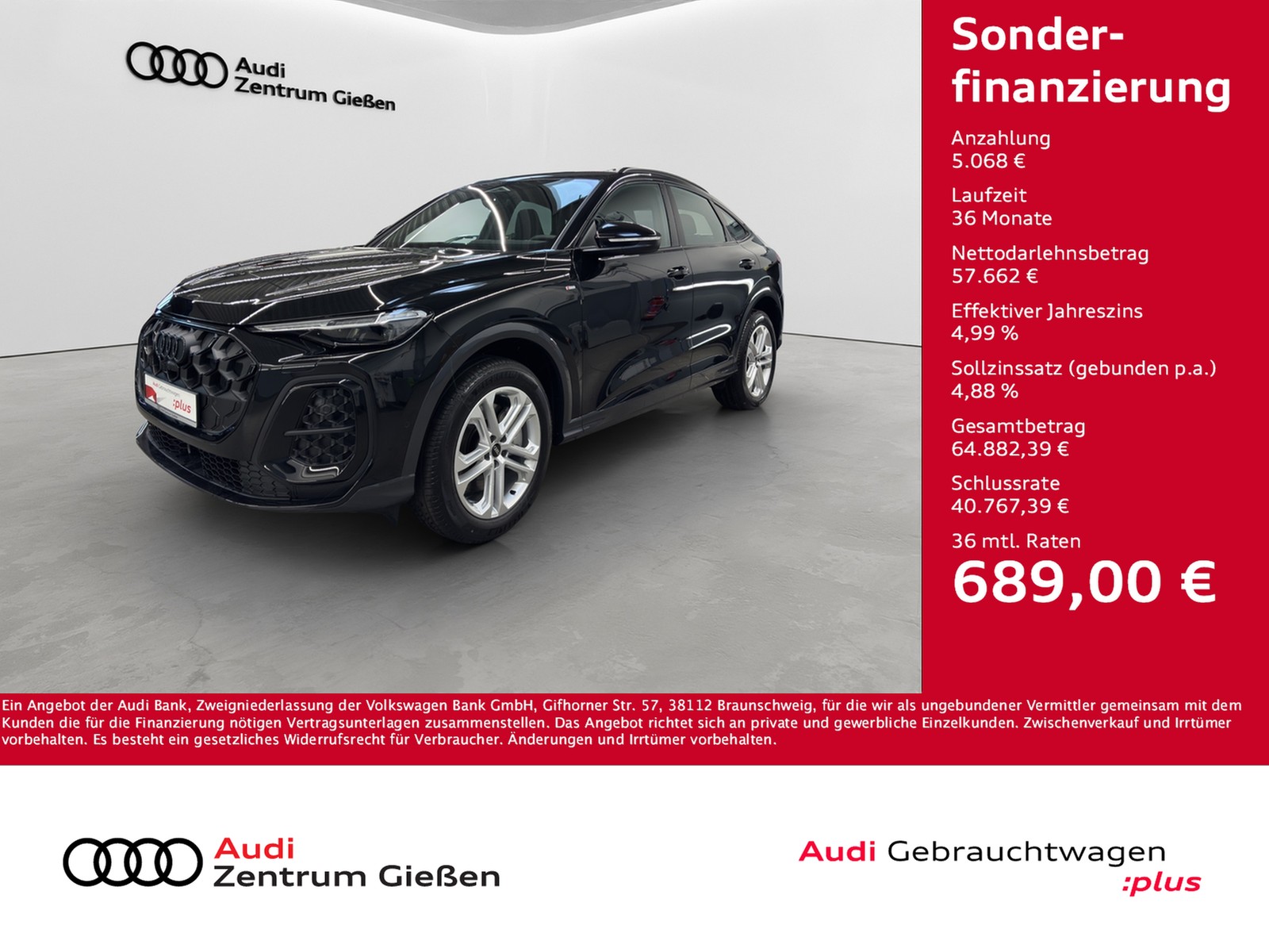 Q5 Sportback TDI quattro S line Black AHK Kamera Navi