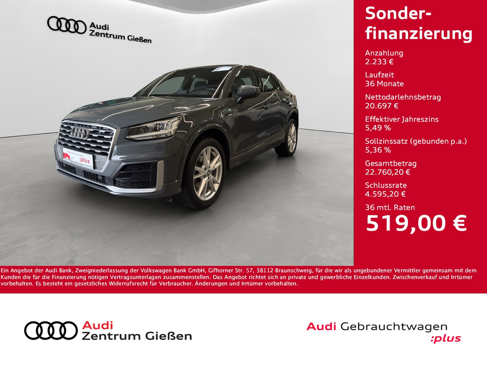 Q2 35 TDI S-tronic S line sport AHK Navi LED