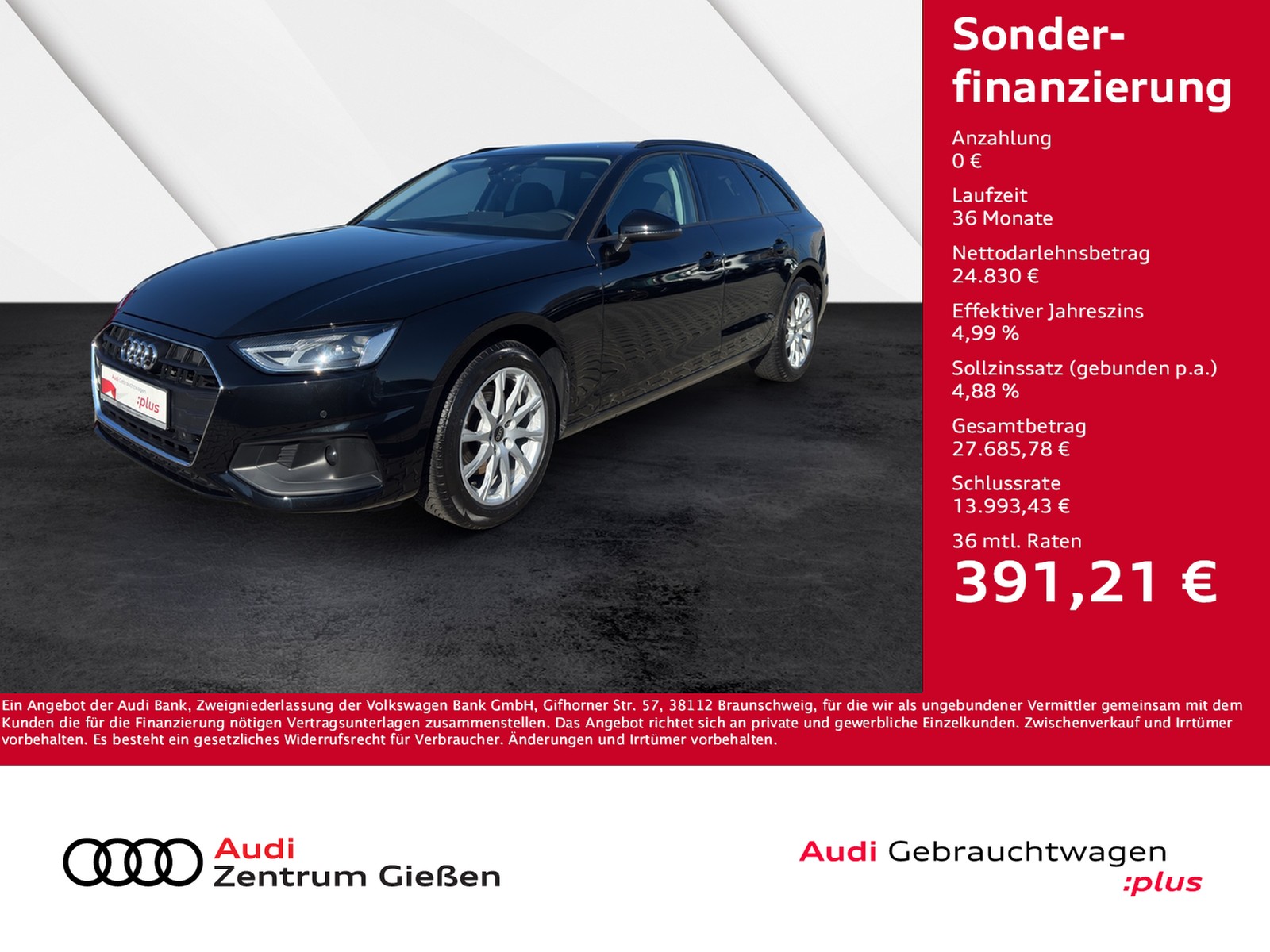 A4 Avant 35 TFSI S-tronic basis Businesspaket Navi