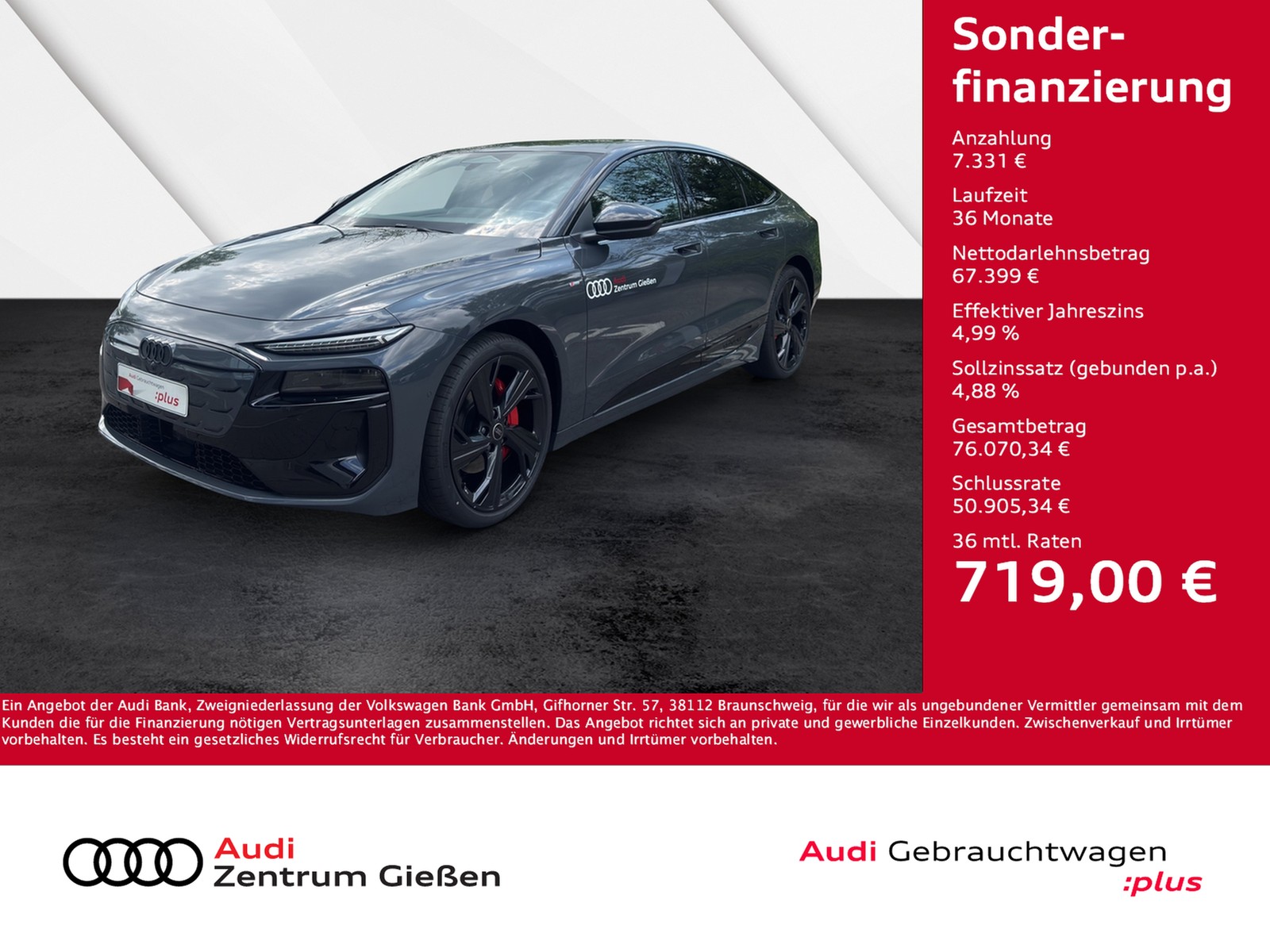 A6 e-tron Sportback quattro S line AHK Tech plus