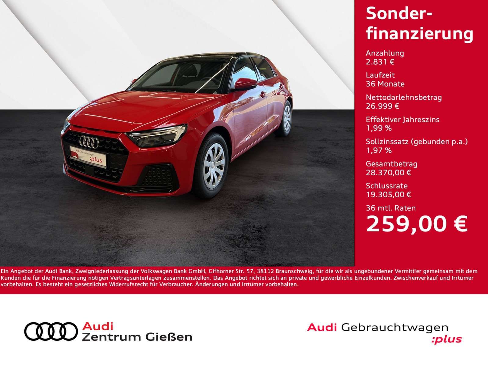 A1 Sportback 35 TFSI S-tronic advanced black Navi LED
