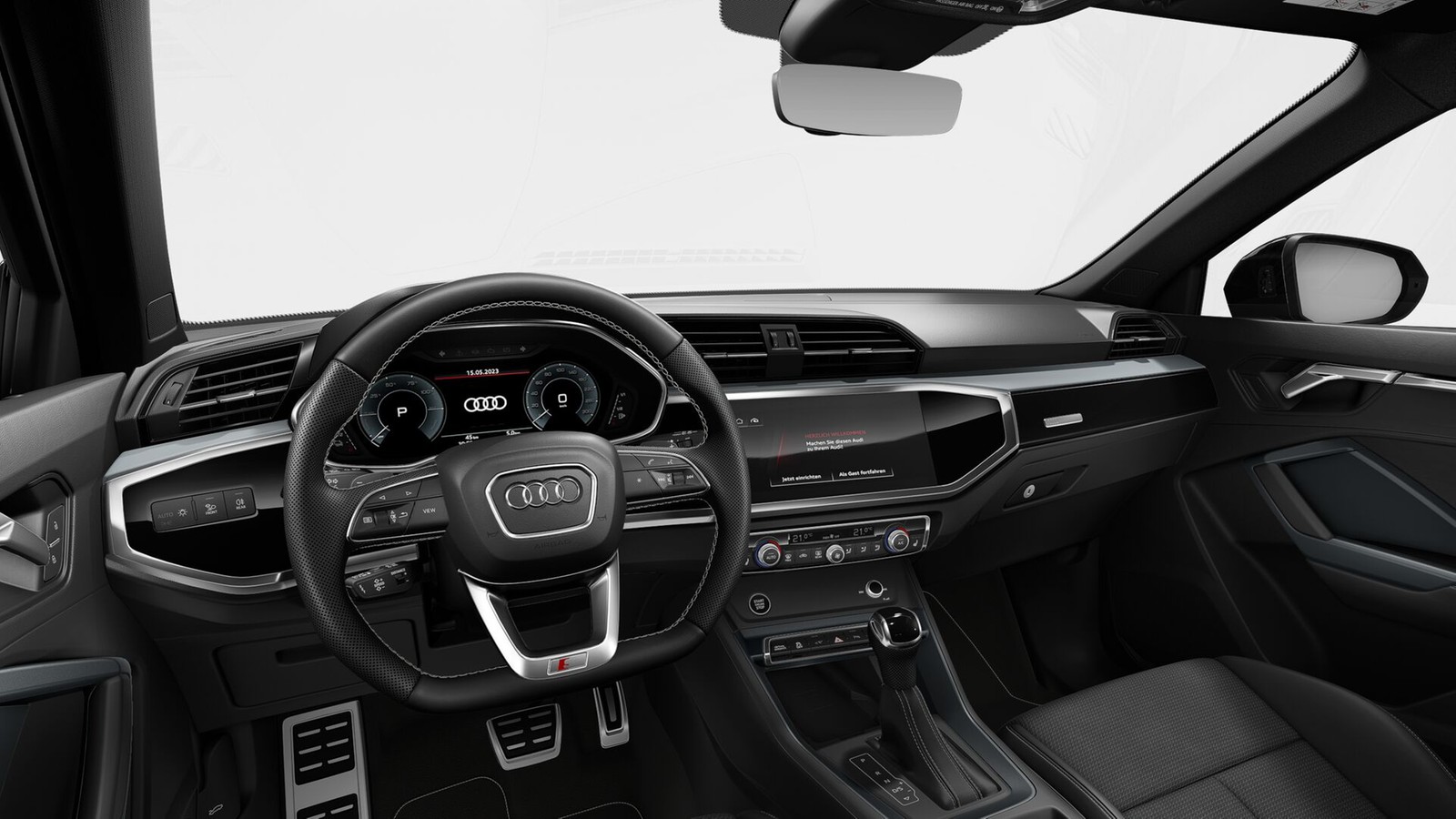 Q3 Sportback 45 TFSI e S line Black AHKPano 360°Kamera