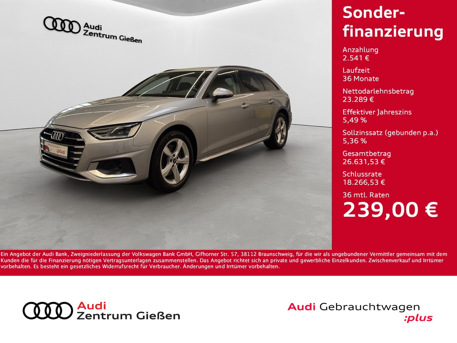 A4 Avant 35 TFSI S tronic advanced Assistenzpakete