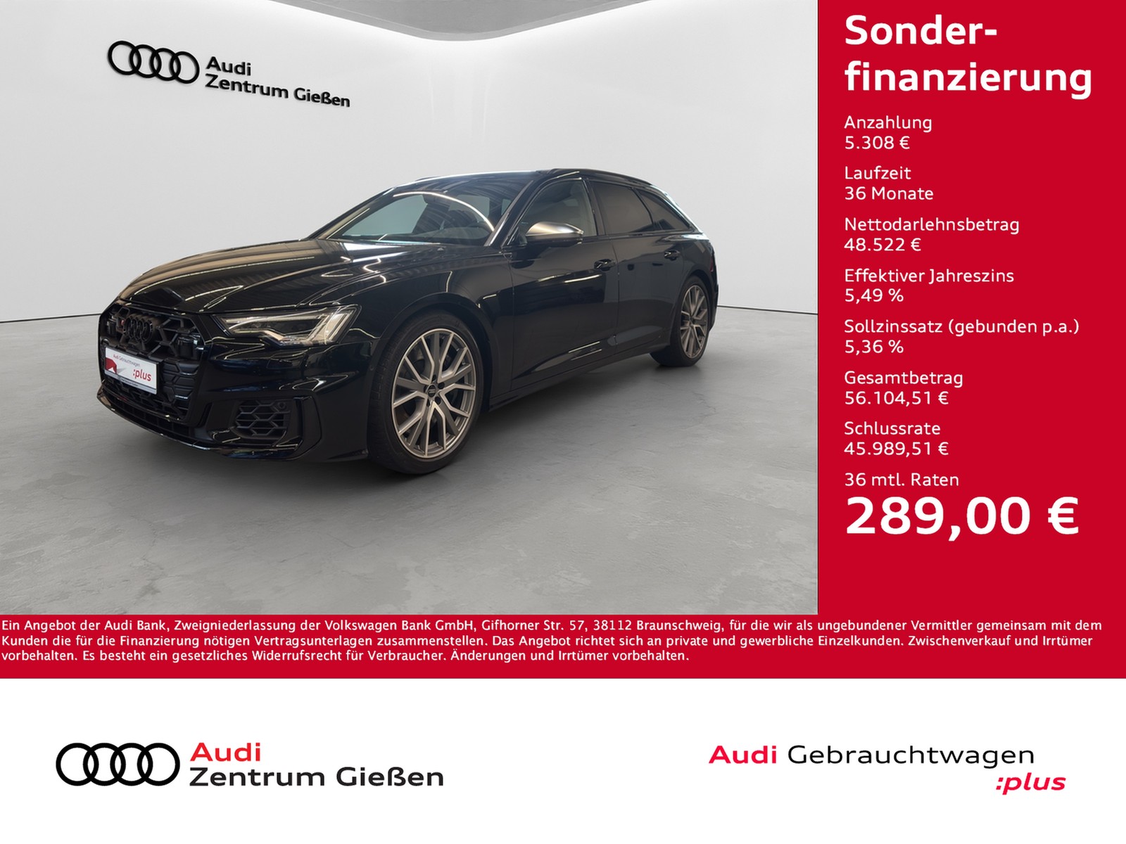 S6 Avant 3.0 TDI quattro Black B&O Matrix-LED 360°Kame...