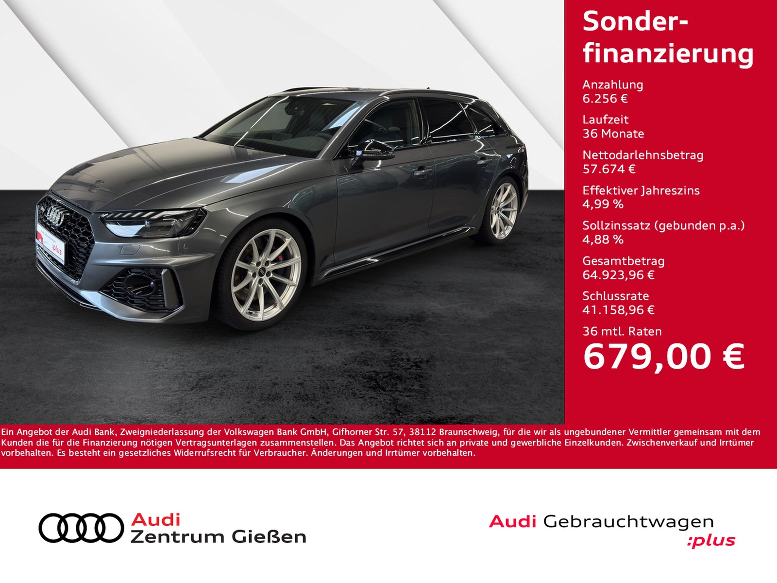 RS 4 Avant 2.9 TFSI quattro Black B&O Matrix Assistenzp...