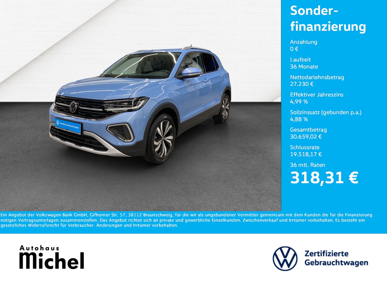 T-Cross TSI DSG Style IQ-Light Navi Kamera