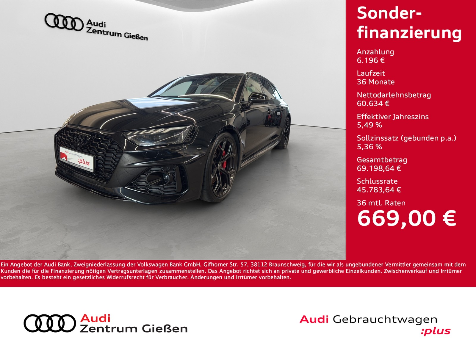 RS 4 Avant 2.9 TFSI quattro competition AHK B&O HuD Matrix-LED Navi