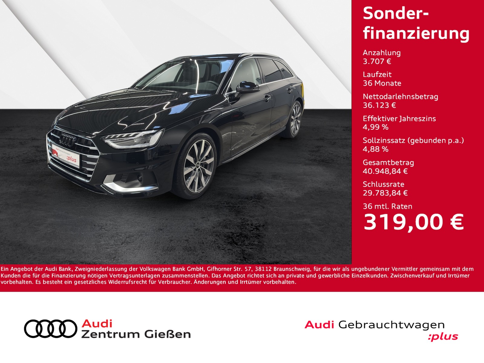 A4 Avant 40 TDI S-tronic advanced AHK Pano Assistenzpak...