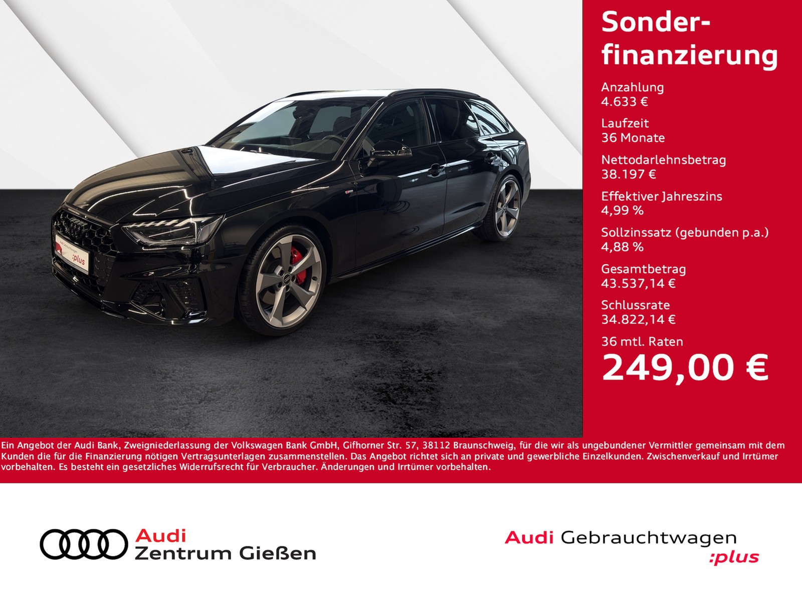 A4 Avant 45 TFSI quattro S line competition edition plu...