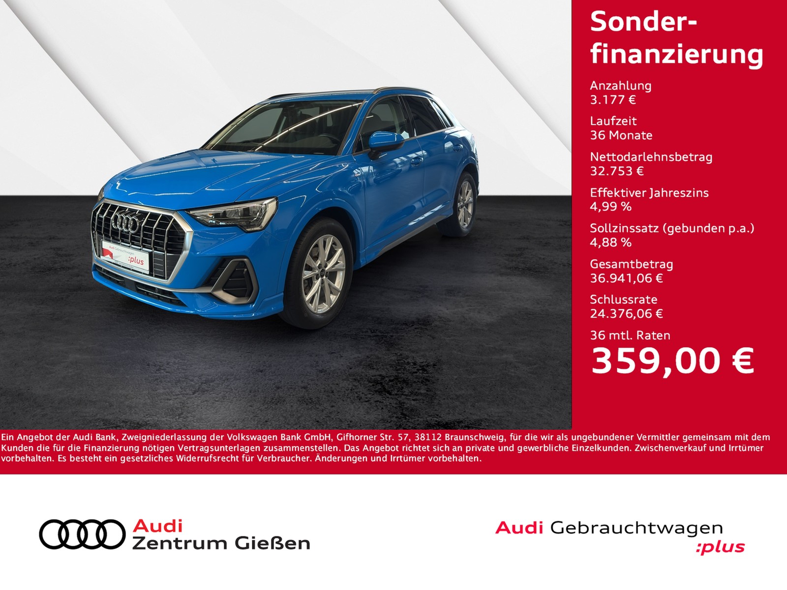 Q3 35 TDI quattro S line SONOS Navi AHK 360°Kamera