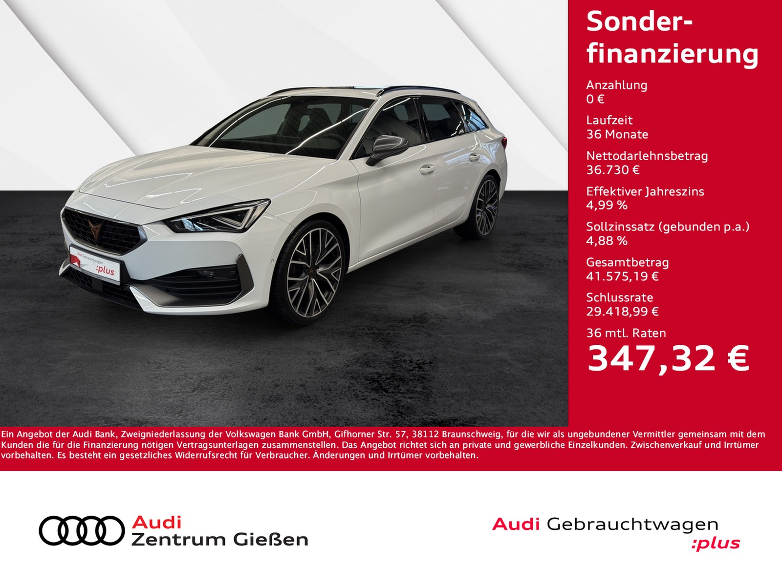 Leon Sportstourer 2.0 TSI 4Drive VZ PANO Matrix LED