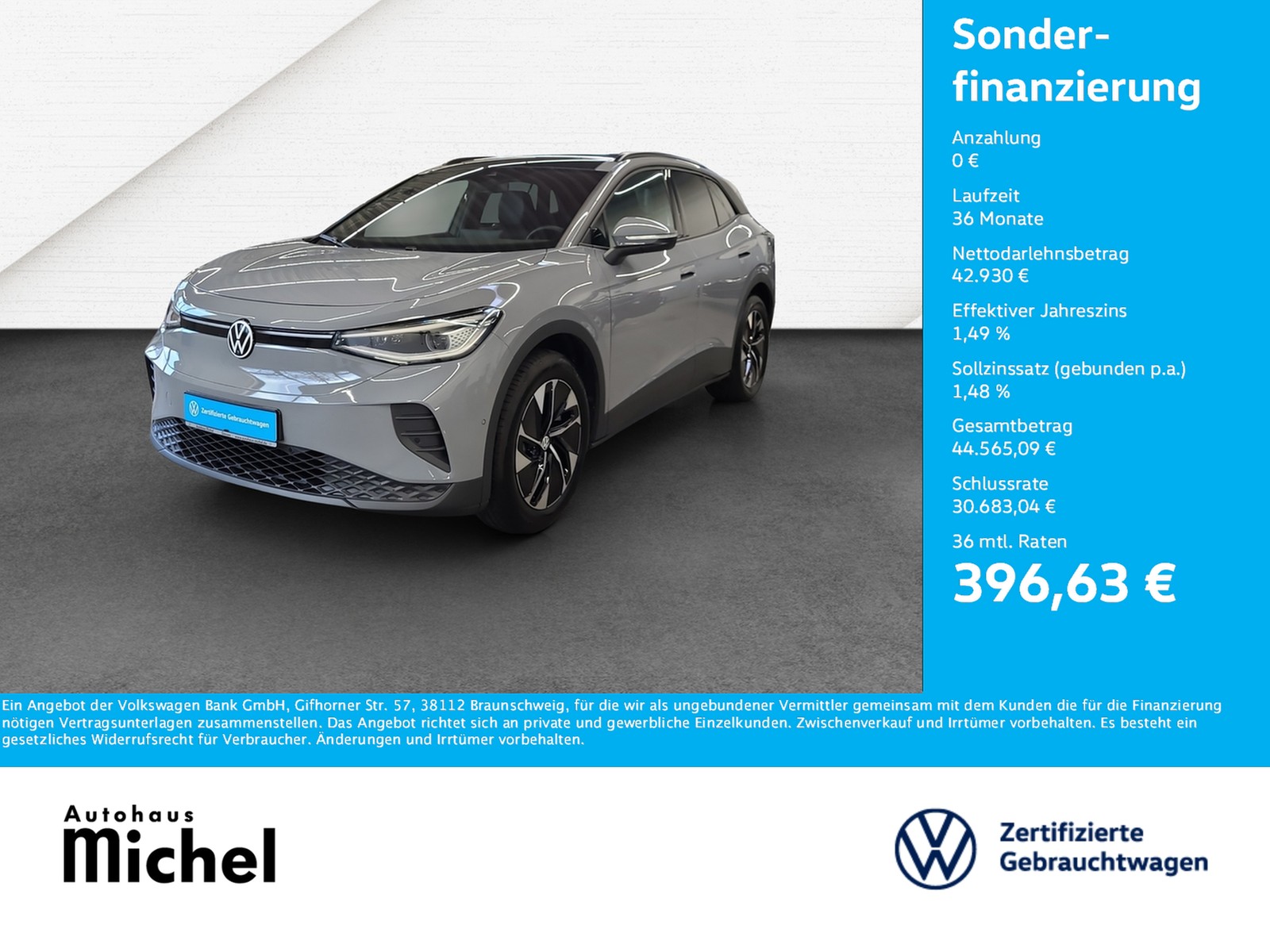 ID.4 Pro 210 kW/77kWh Wärmepumpe IQ-Light Pano ErgoSit...