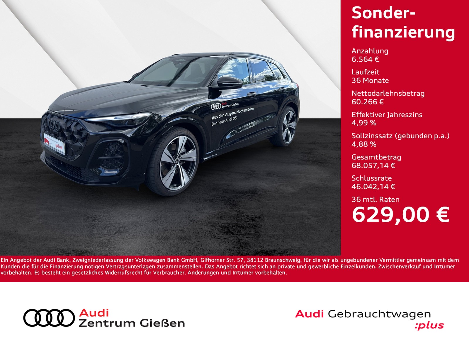 Q5 TDI quattro S line Black EDITION ONE B&O HuD 360°Ka...