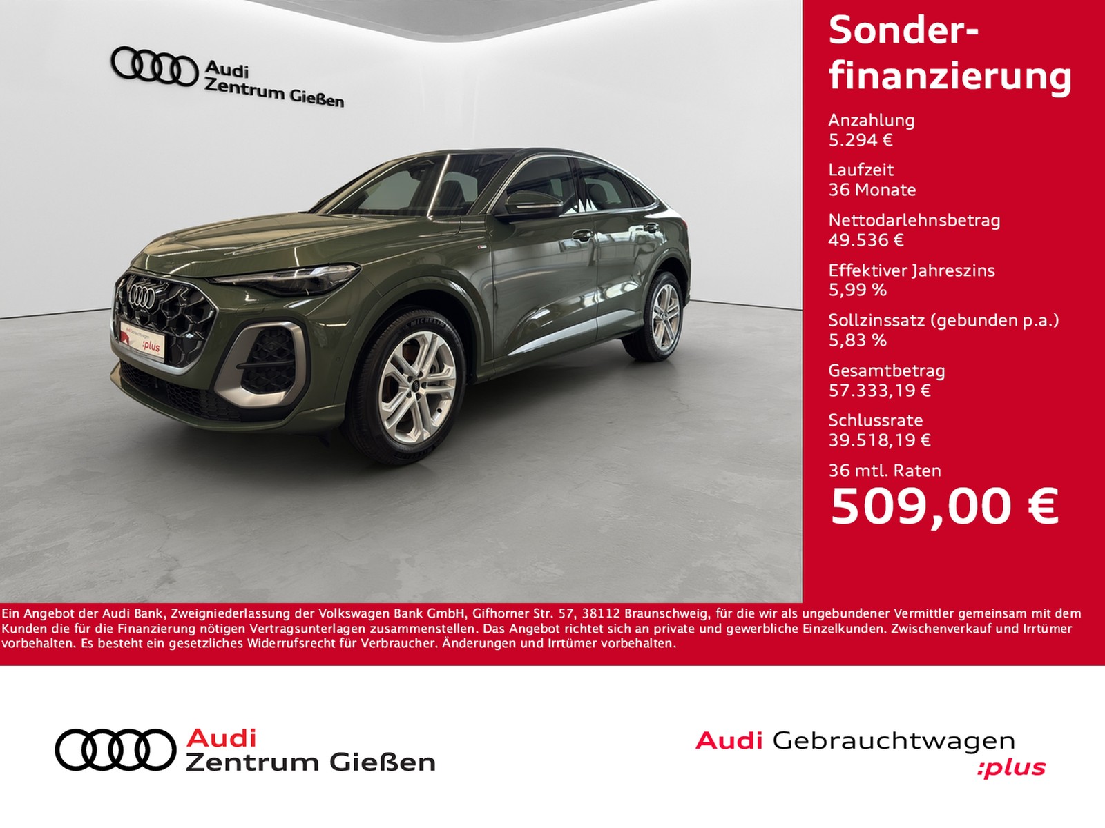 Q5 Sportback 2.0 TDI quattro S line Tech plus 360°Kamera Navi LED