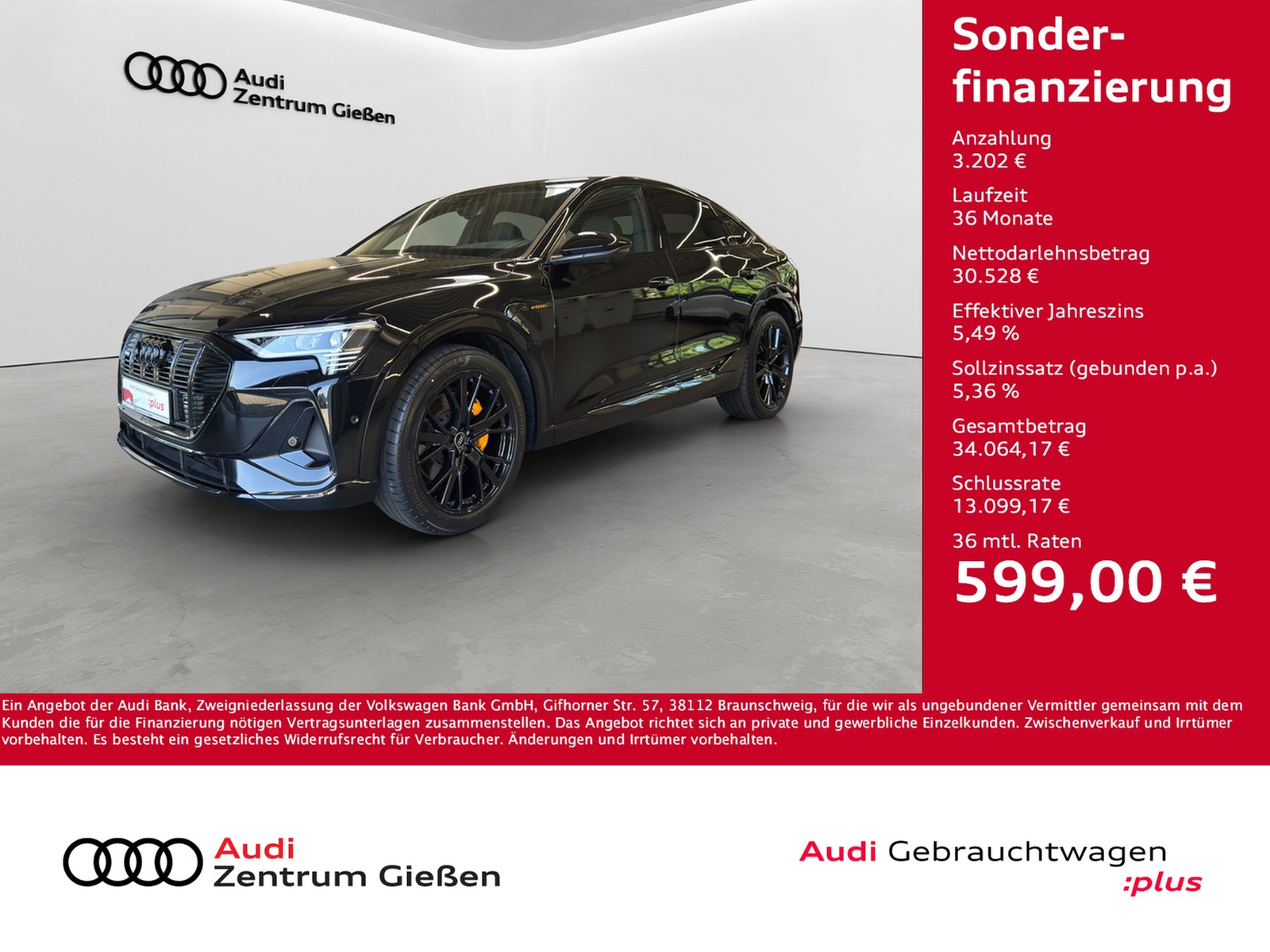 e-tron Sportback 50 quattro S line Black AHK 360°Kamer...