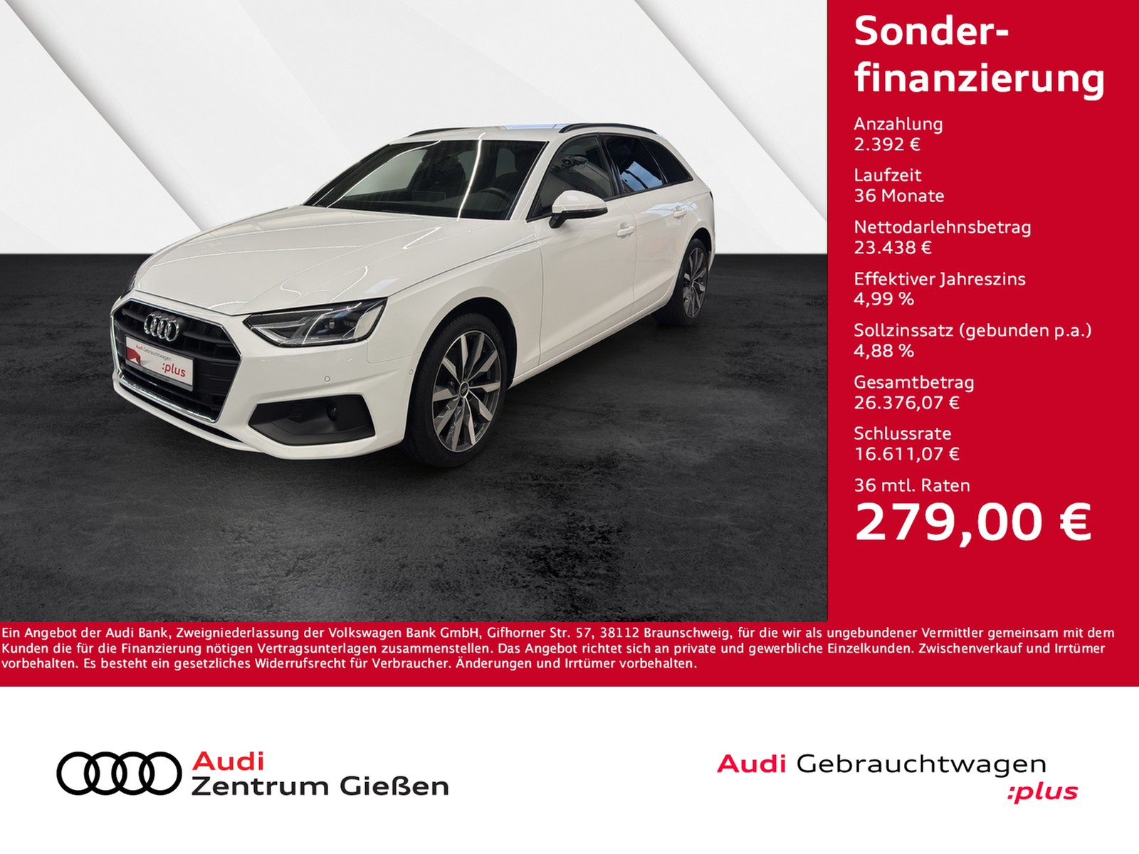 A4 Avant 35 TDI basis AHK Navi 360°Kamera