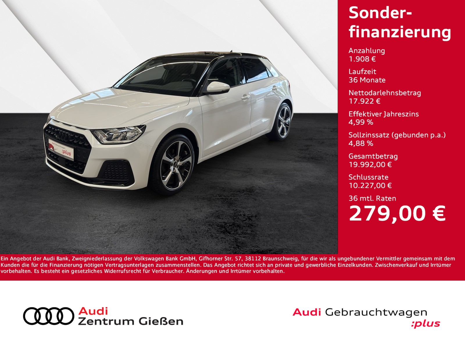 A1 Sportback 30 TFSI advanced black Navi Einparkhilfe