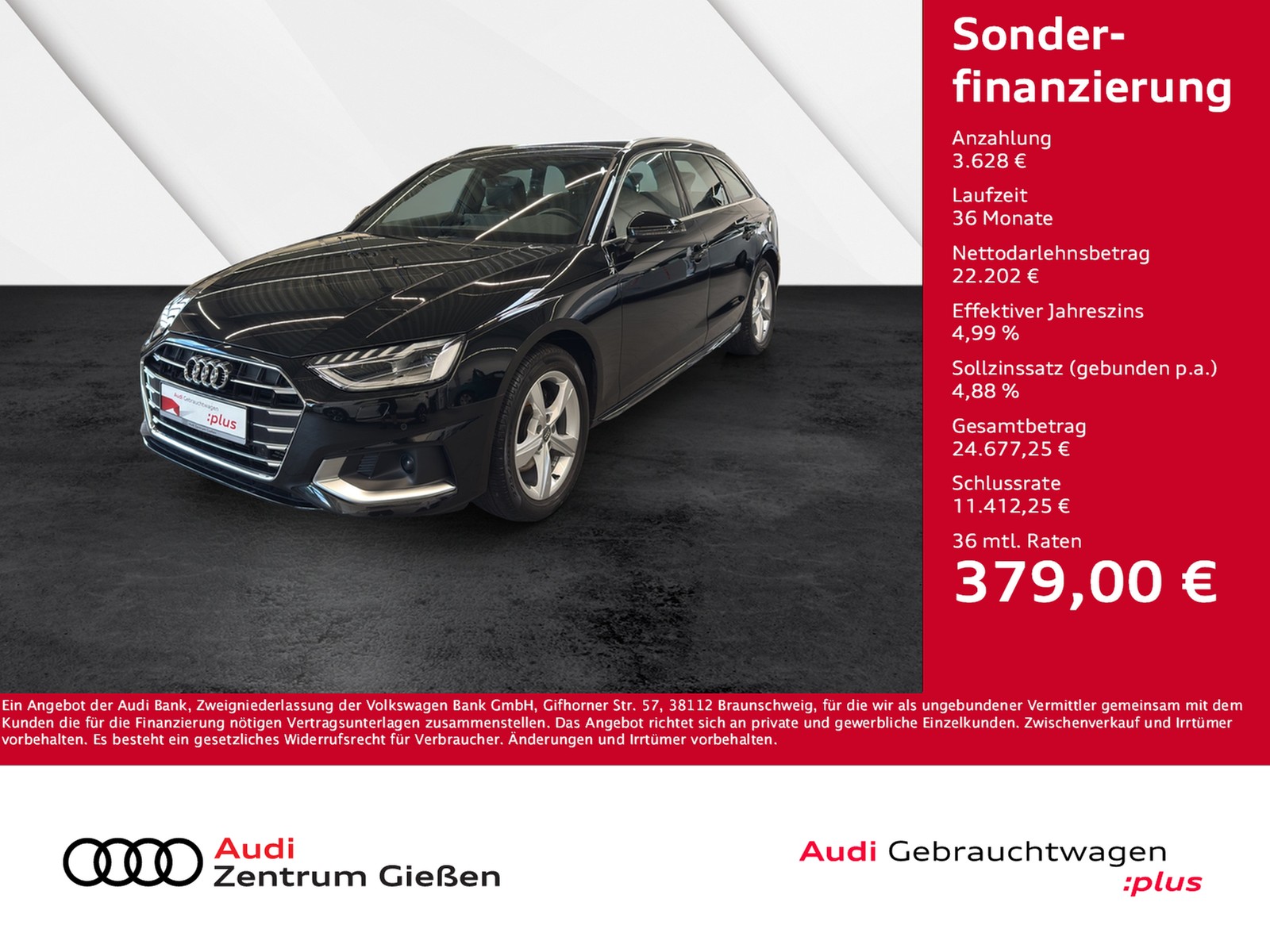 A4 Avant 35 TFSI advanced Assistenzpaket LED Navi 