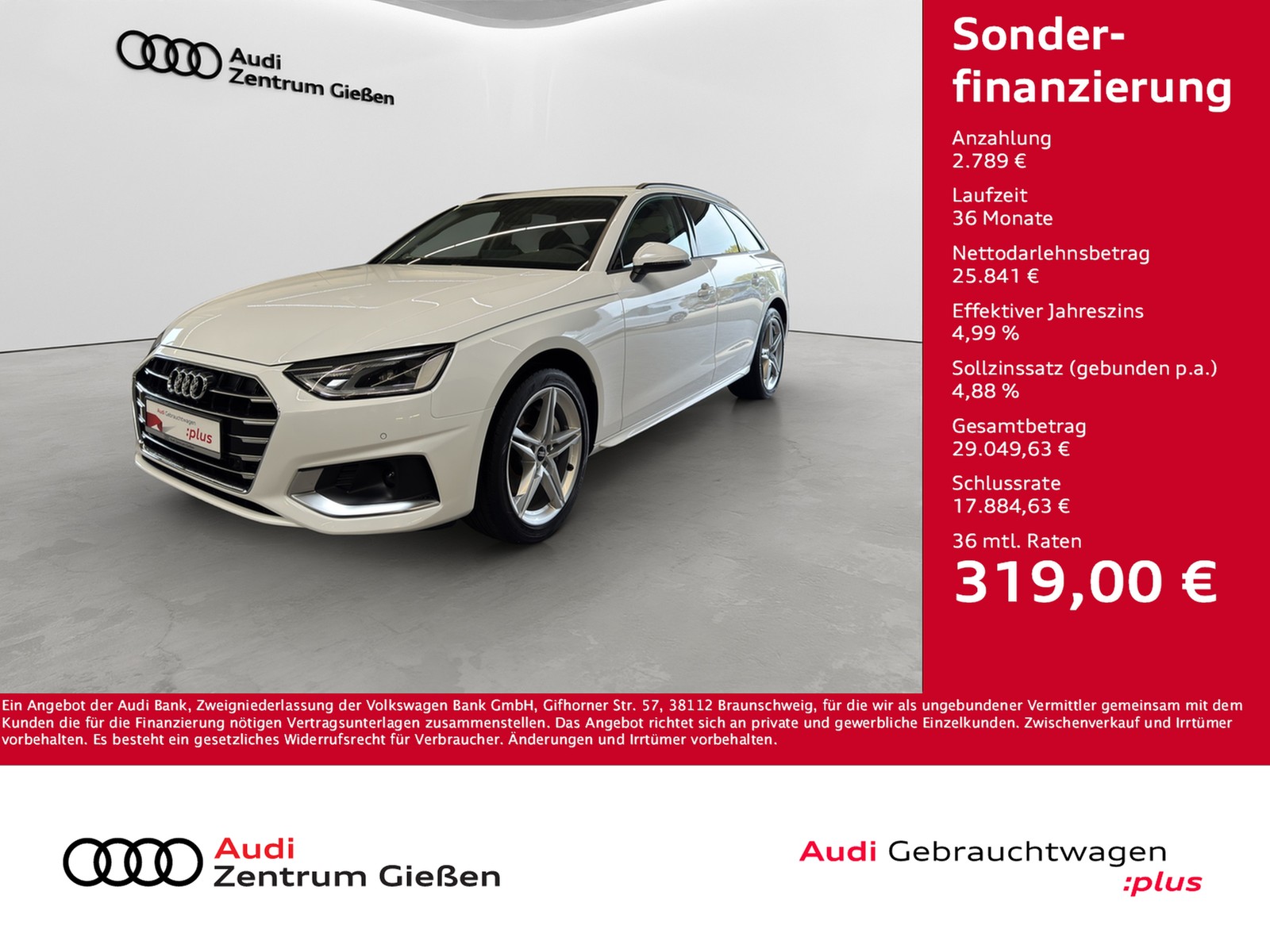 A4 Avant 40 TFSI S-tronic advanced AHK Navi Kamera