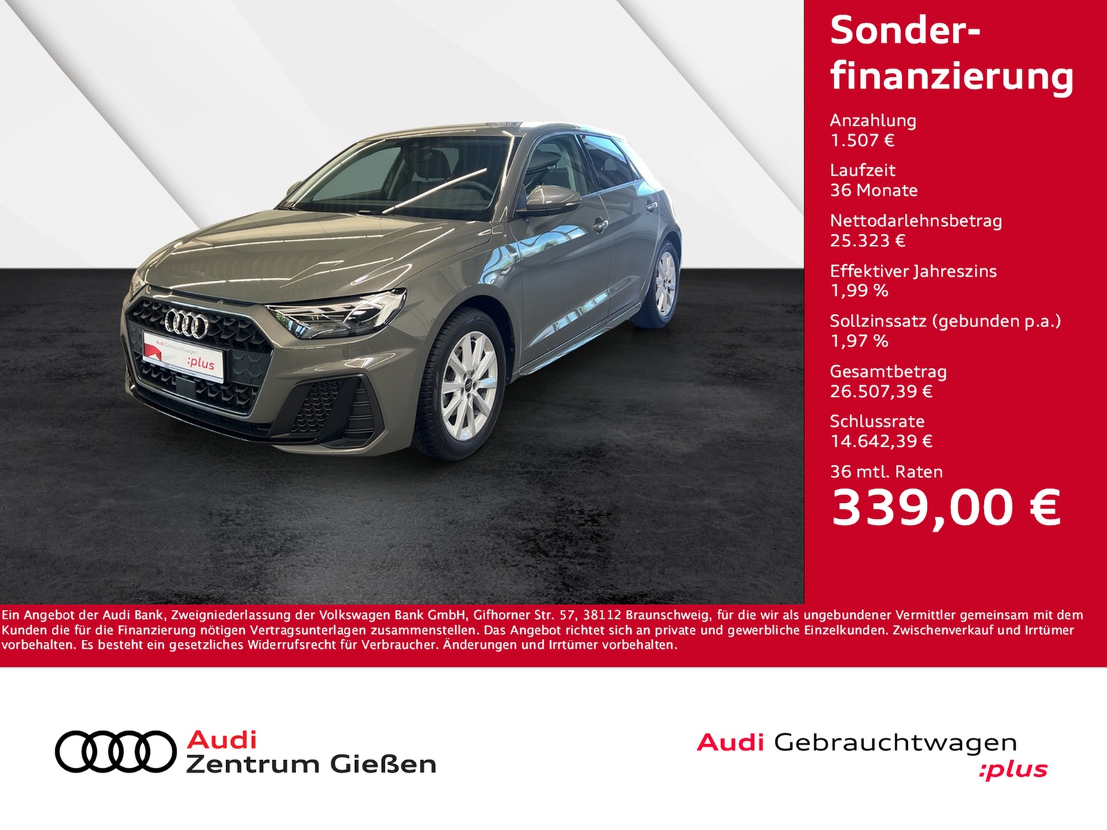 A1 Sportback 30 TFSI S-tronic S line Black LED smartpho...