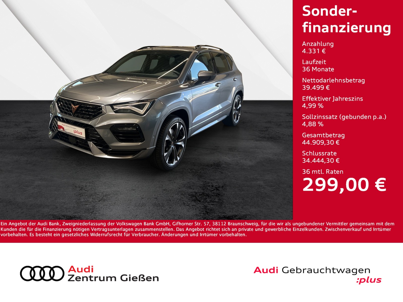 Ateca 2.0 TSI 4Drive DSG VZ AHK LED Navi