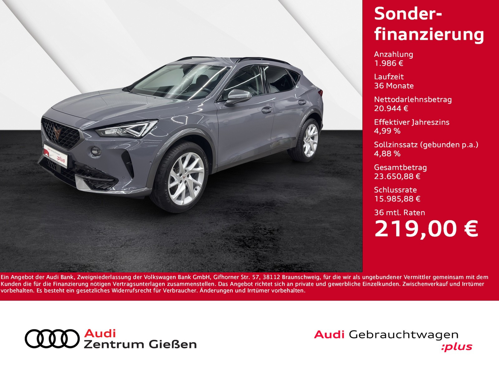 Formentor 1.5 TSI Basis LED ACC Parklenkassistent Ambie...