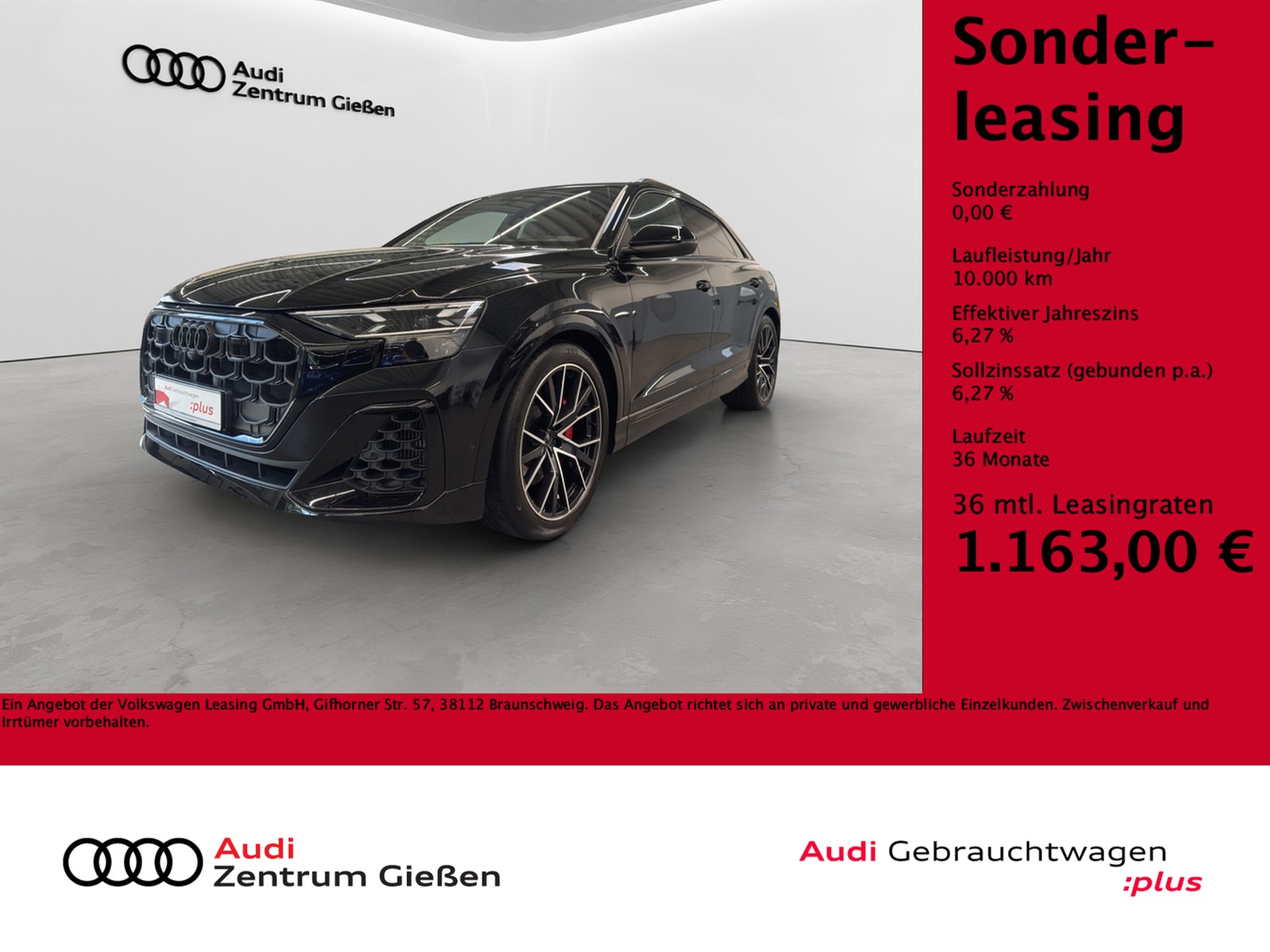 Q8 60 TFSI e quattro S line Black HuD Pano B&O AHK
