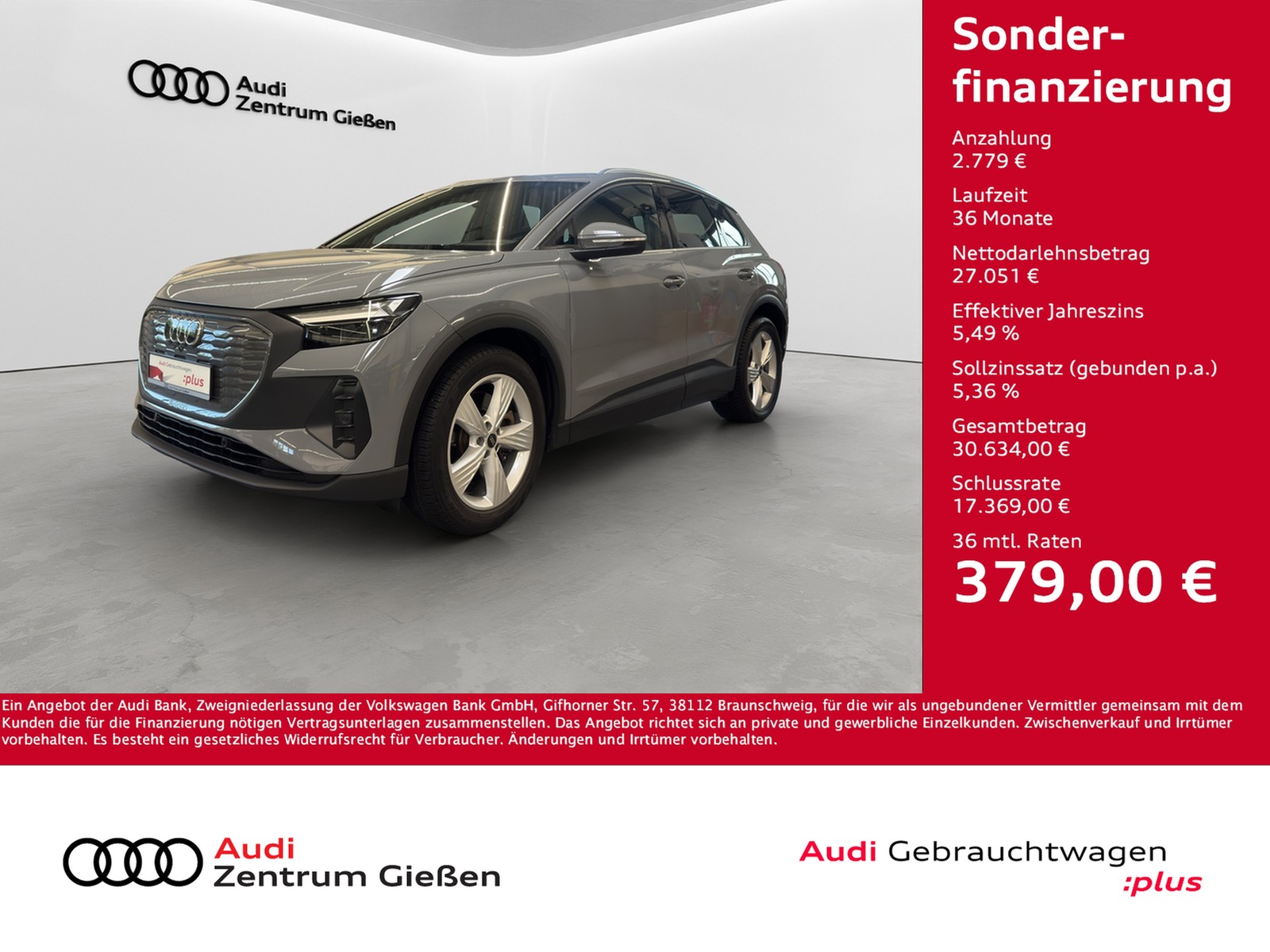 Q4 e-tron 40 basis AHK Navi Assistenzpaket