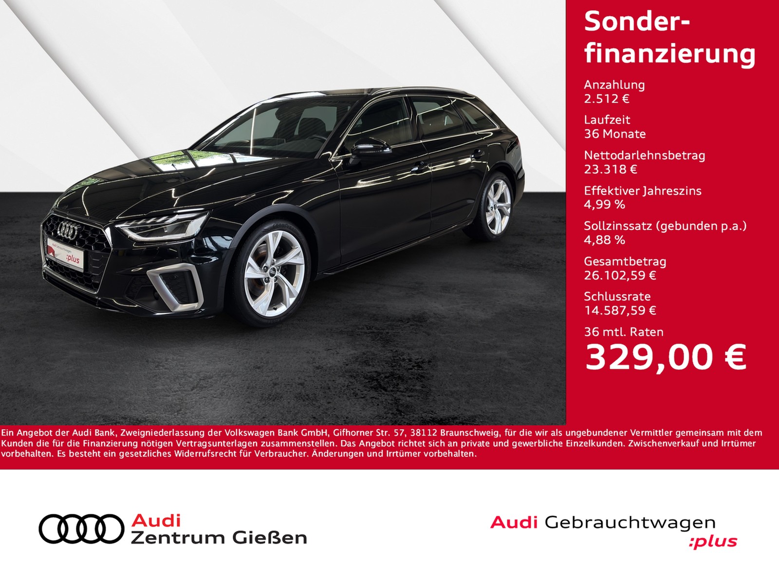 A4 Avant 35 TFSI S line Assistenzpakete Navi LED