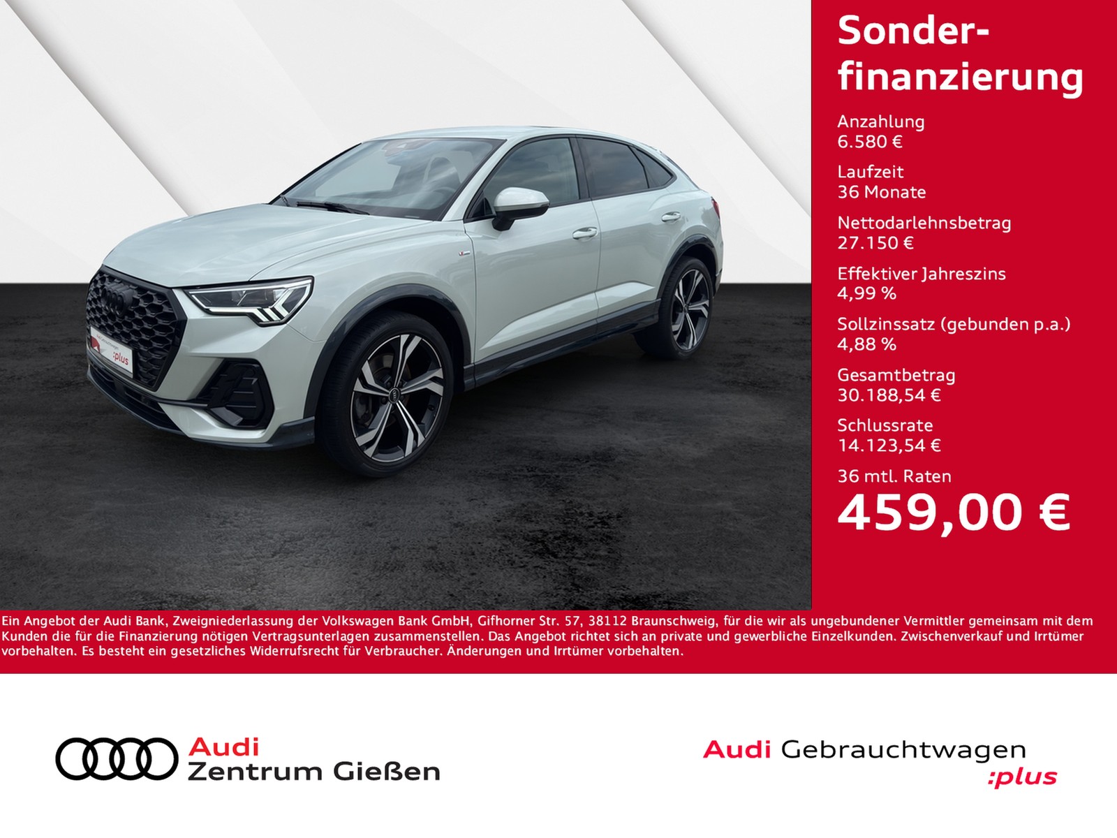 Q3 Sportback 40 TFSI quattro S line Black AHK Navi LED