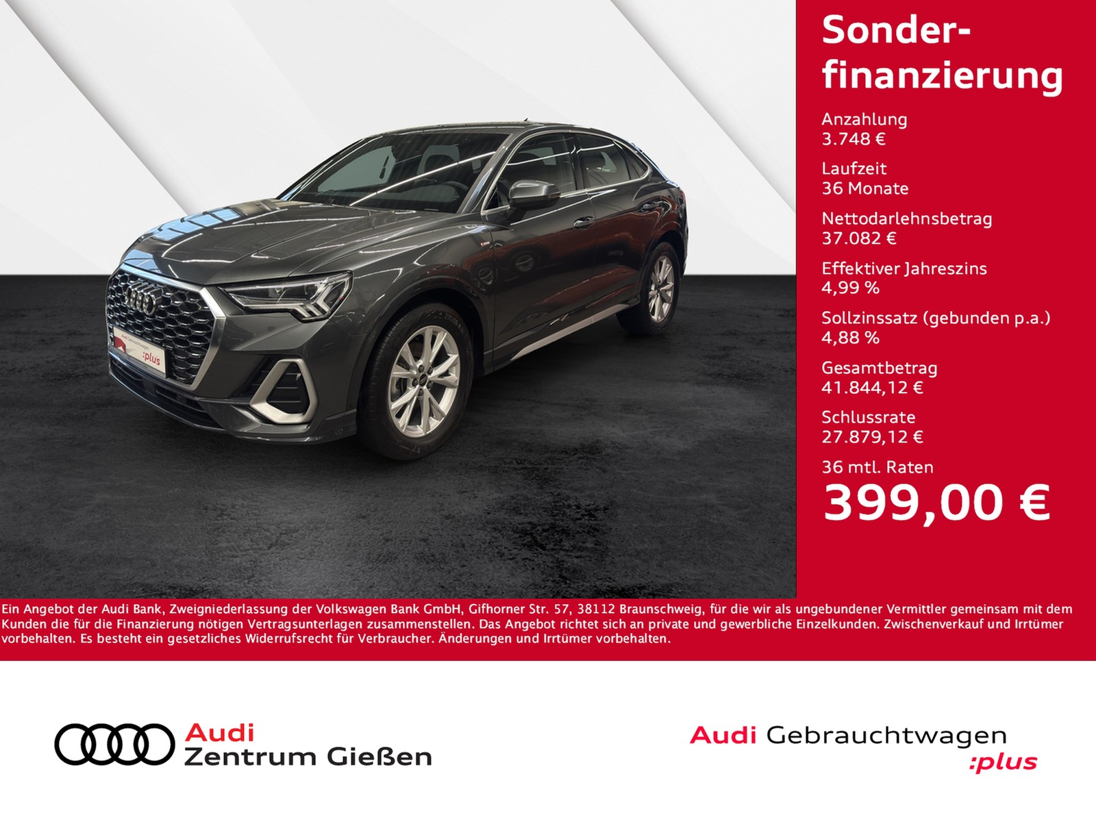 Q3 Sportback 35 TDI S line Assistenzpaket LED