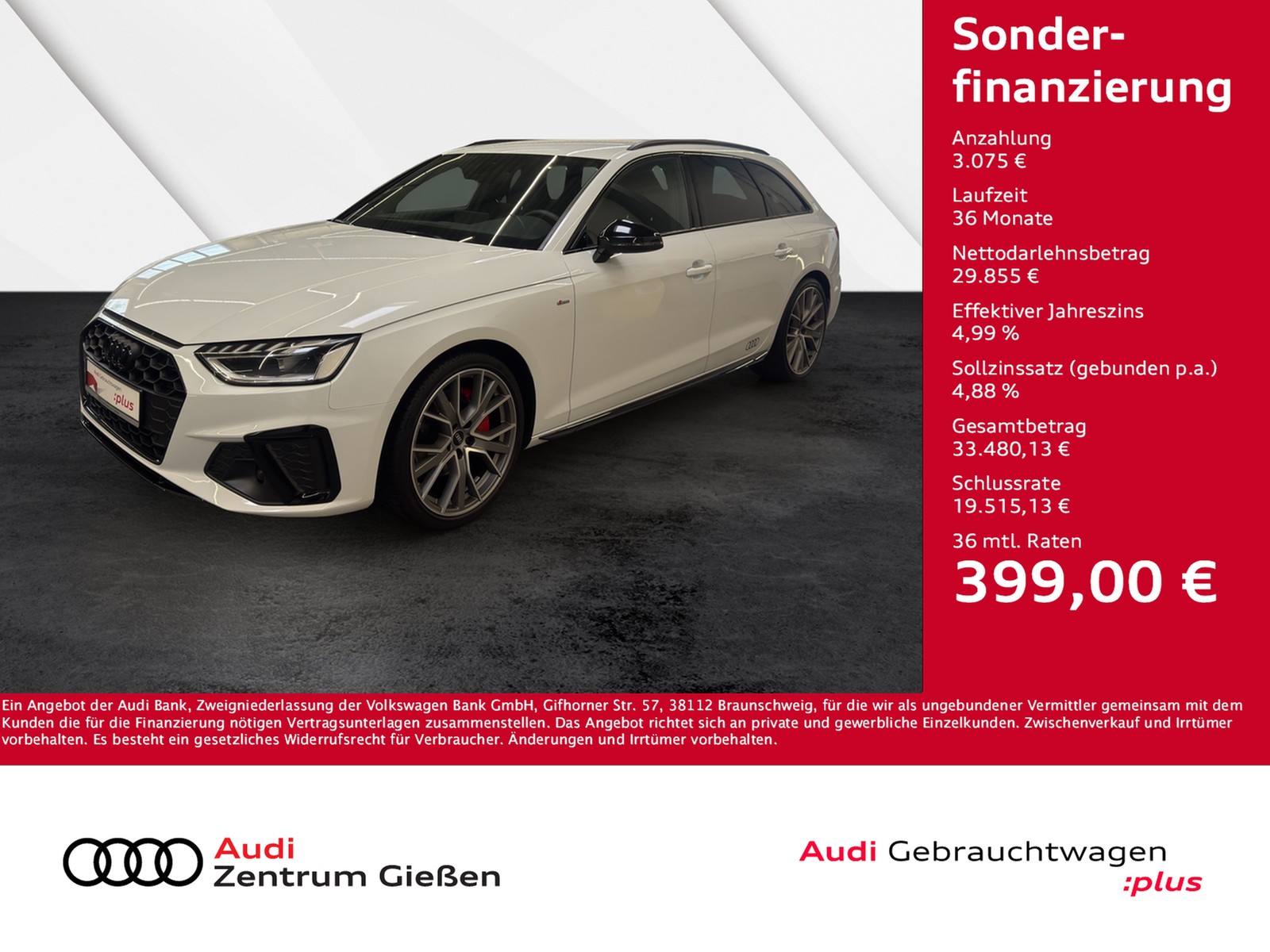 A4 Avant 40 TFSI S line competition plus Black Assisten...