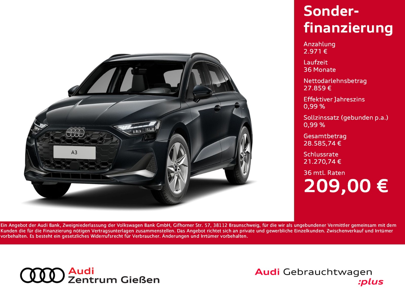 A3 Sportback 35 TDI advanced Navi Kamera LED