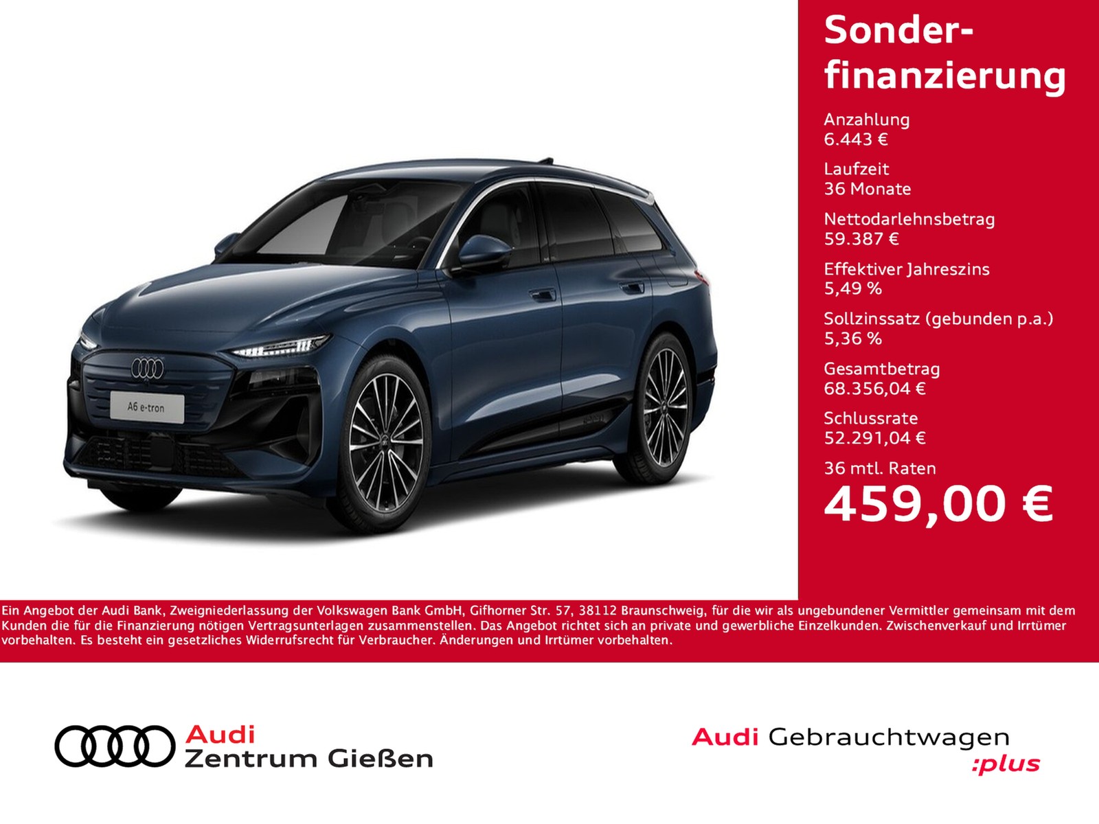 A6 Avant e-tron quattro 315 kW Tech pro AHK Lenkradheiz...