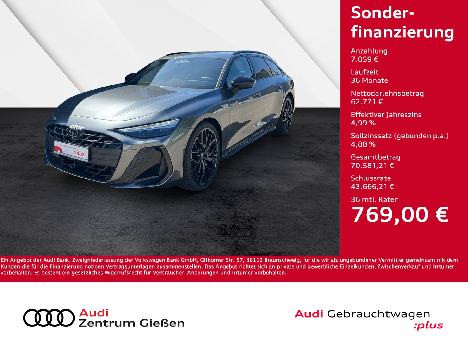 A6 Avant TDI quattro edition one S line 360°Kamera