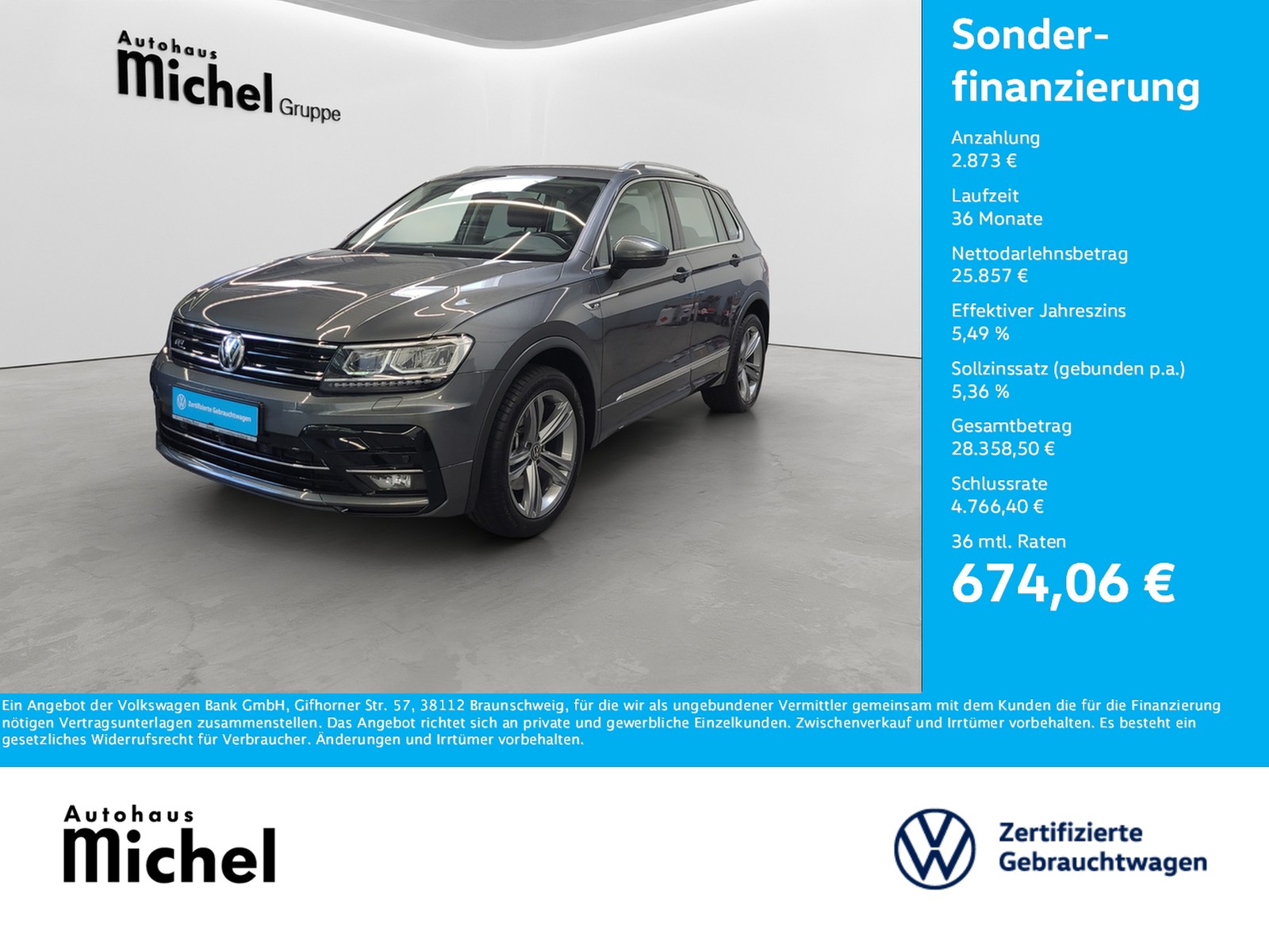 Tiguan TSI DSG 4M Highline R-Line Ext. LED ACC Navi Kamera