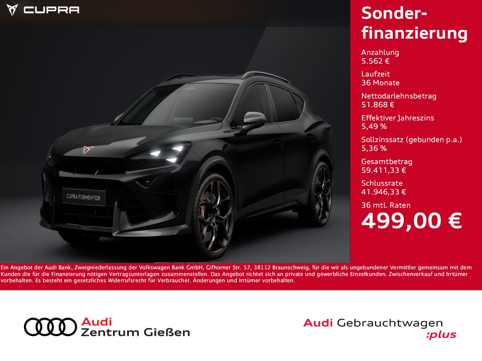 Formentor 2.5 TSI DSG 4Drive VZ5 Pano Navi 360°Kamera